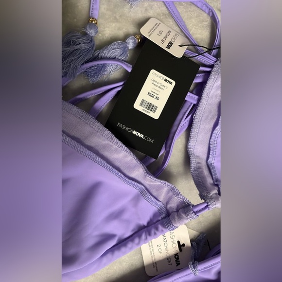 Fashion Nova Cancun Cutie 2 Piece bikini Lavender - Picture 3 of 3